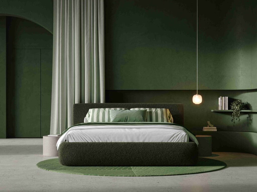Bedkader Italy Groen