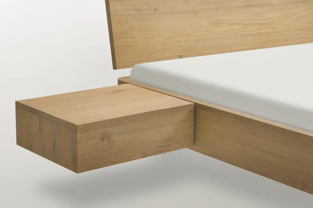 Caja nachttafel massief eiken - Afbeelding 9