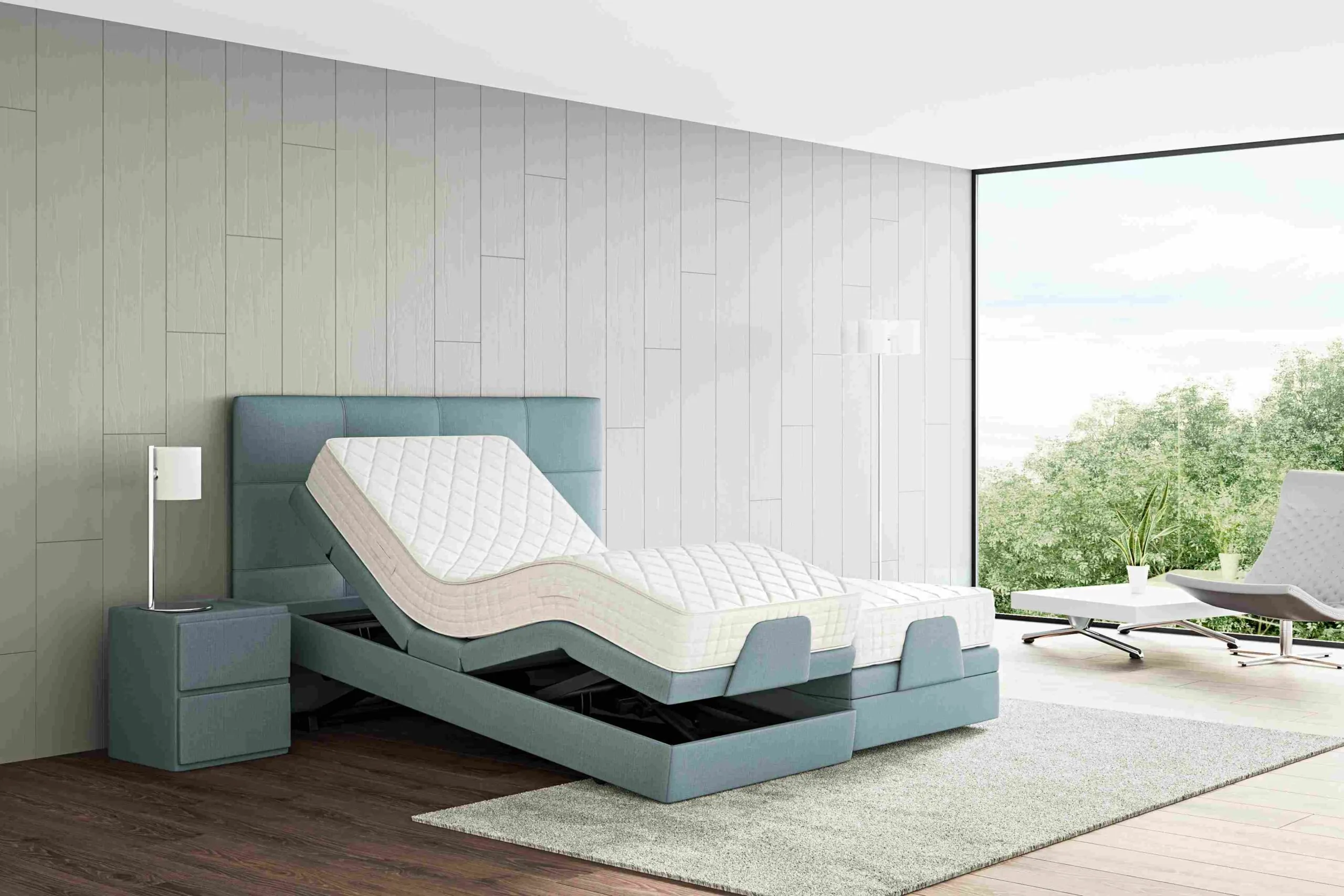 EOS Relax Boxspring met Hoog - Laag functie 8 hoog laag bedden boxspring philrouge