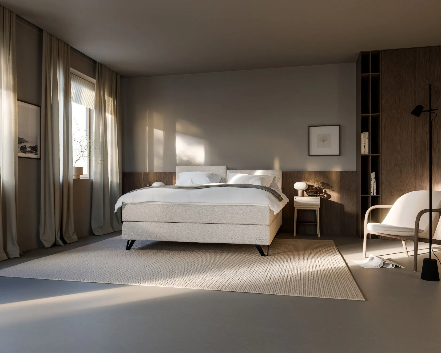 Jensen Prestige boxspring met Continental Seamless base 5 Prestige_Cont_Seamless_180x200_TempSmart_Triangle-14-cm-Black_Adjustable_399_5x4