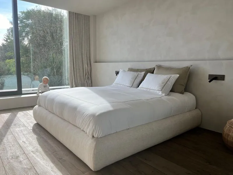 Bedkader Beige no headboard